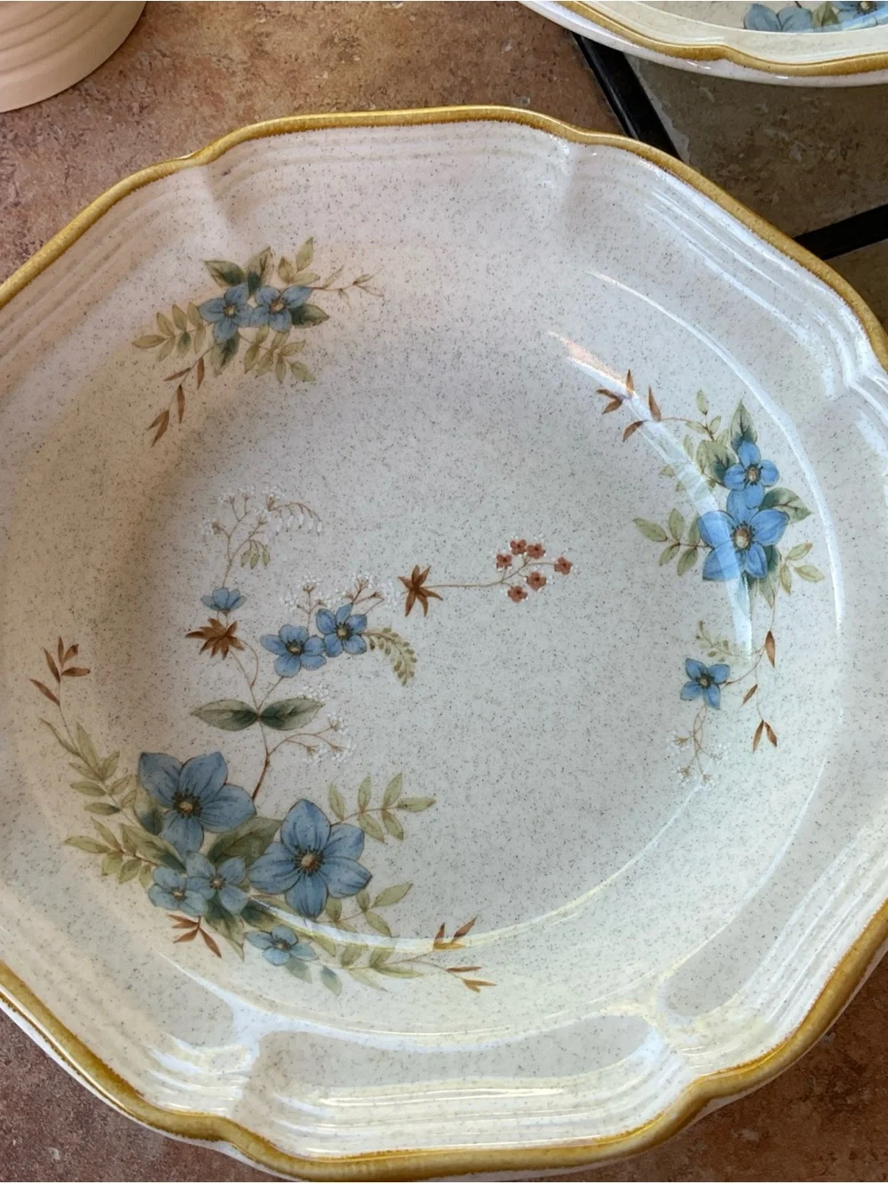 Mikasa Garden Club Day Dreams EC461 8” Soup Salad Bowls, Set of 3, EUC
